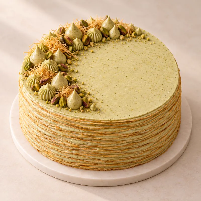 Pistachio, Tahini and Kadayif