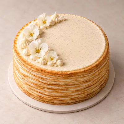 Signature Vanilla crêpe cake